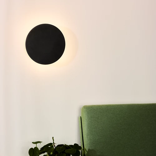 Lucide EKLYPS LED - Wall light - Ø 25 cm - LED - 1x9W 3000K - Black - atmosphere 1
